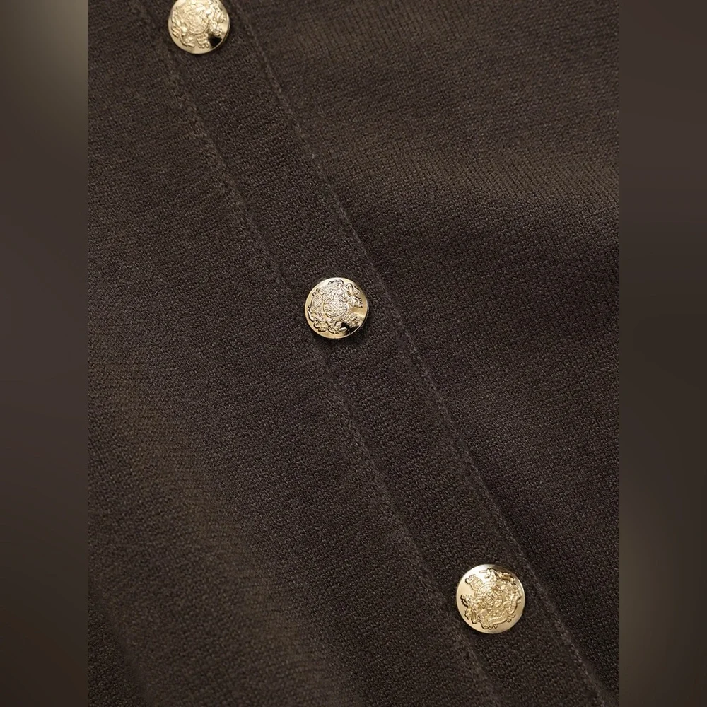 Commense Cinched Waist Knit Shirt Dress - Picture 3 of 5